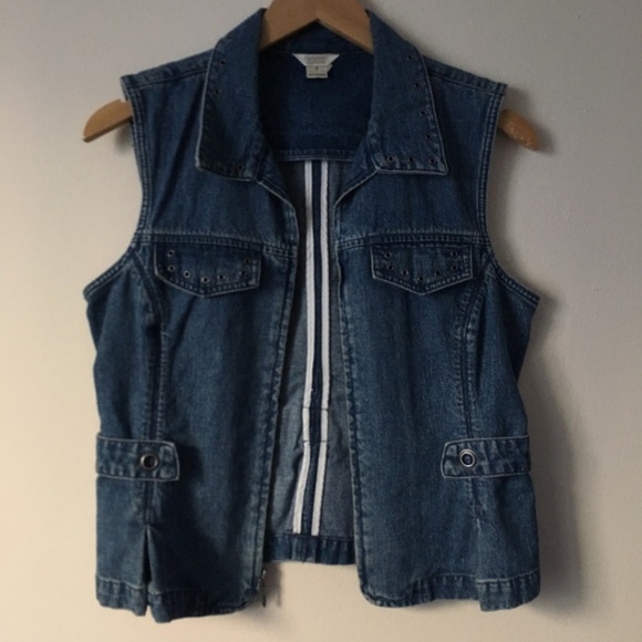 Vintage 90's Denim Jean Vest - Picture 2 of 8